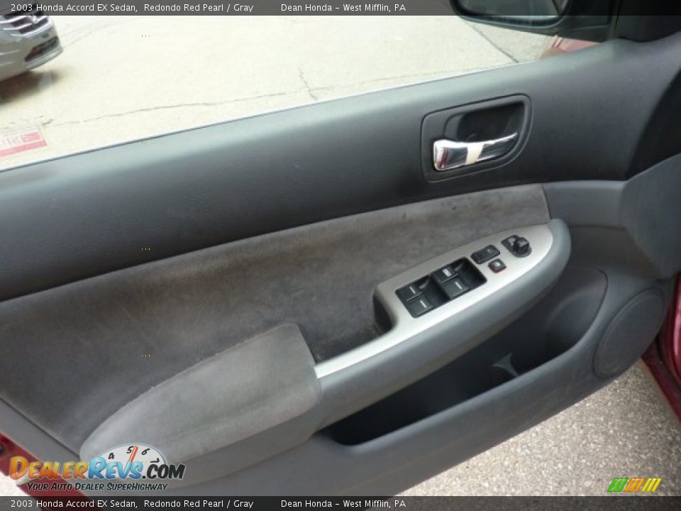 2003 Honda Accord EX Sedan Redondo Red Pearl / Gray Photo #10