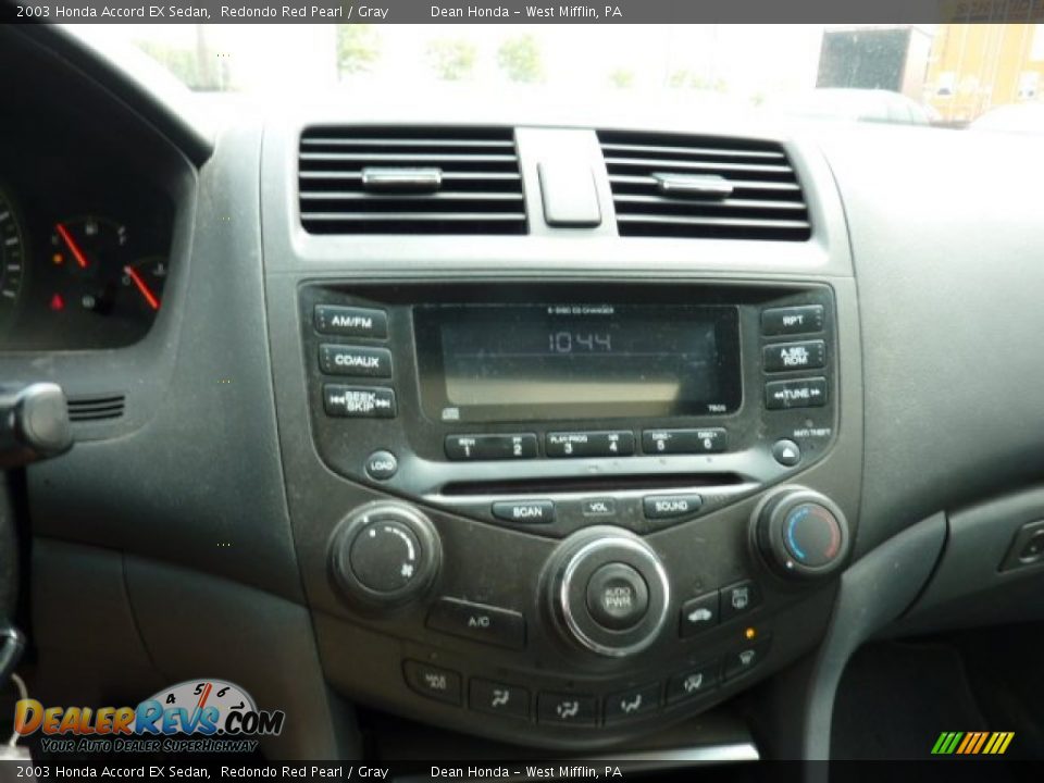 2003 Honda Accord EX Sedan Redondo Red Pearl / Gray Photo #15