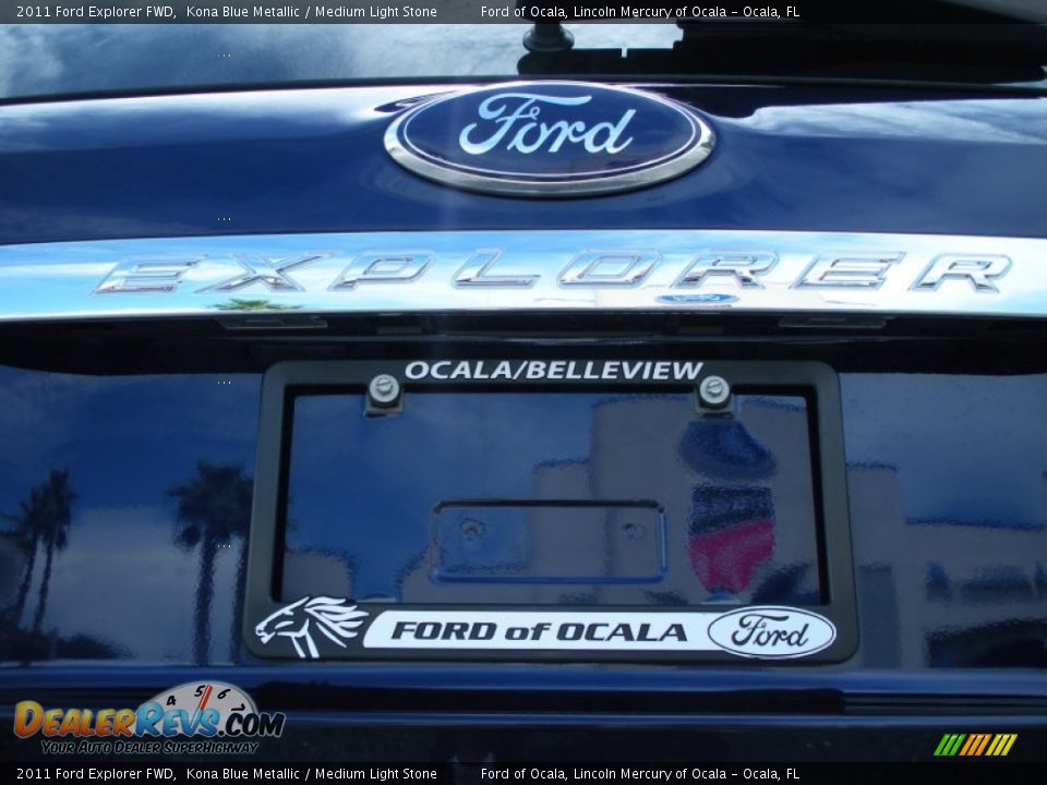 2011 Ford Explorer FWD Kona Blue Metallic / Medium Light Stone Photo #4