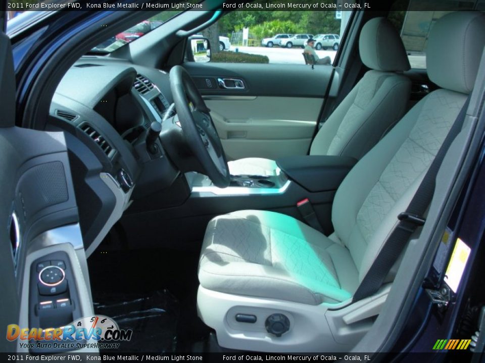 Medium Light Stone Interior - 2011 Ford Explorer FWD Photo #5