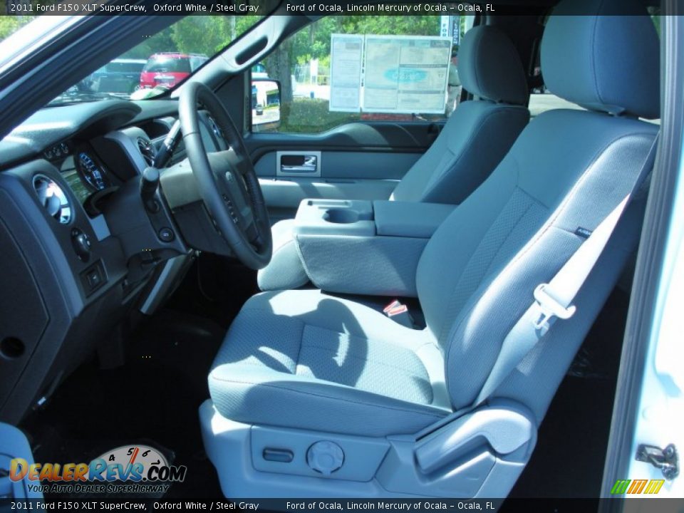 2011 Ford F150 XLT SuperCrew Oxford White / Steel Gray Photo #5