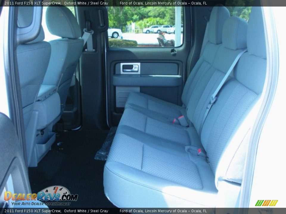 2011 Ford F150 XLT SuperCrew Oxford White / Steel Gray Photo #6