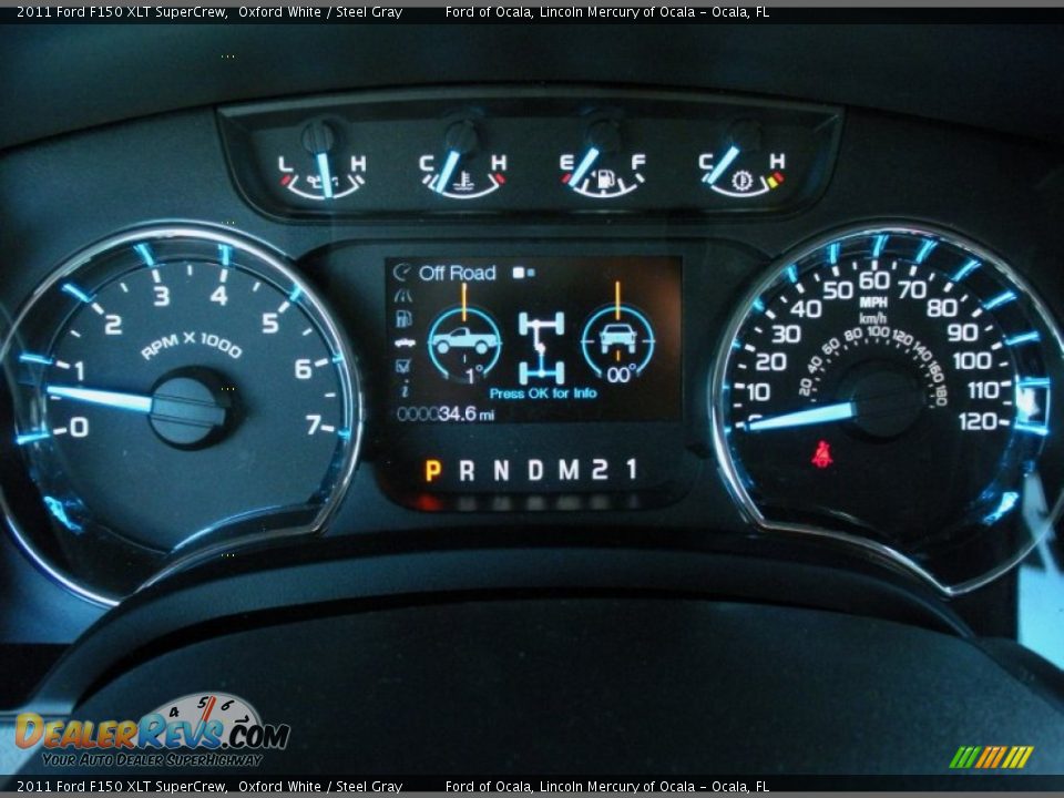 2011 Ford F150 XLT SuperCrew Oxford White / Steel Gray Photo #8