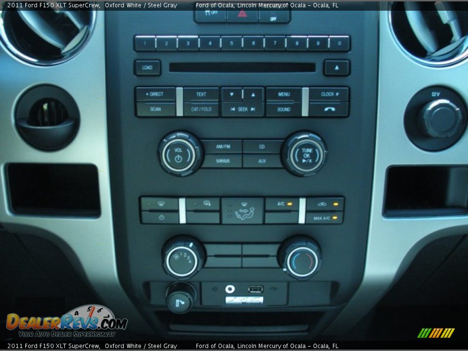 2011 Ford F150 XLT SuperCrew Oxford White / Steel Gray Photo #9