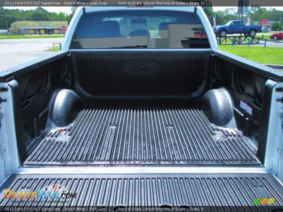 2011 Ford F150 XLT SuperCrew Oxford White / Steel Gray Photo #10