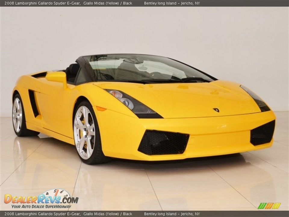 Front 3/4 View of 2008 Lamborghini Gallardo Spyder E-Gear Photo #4