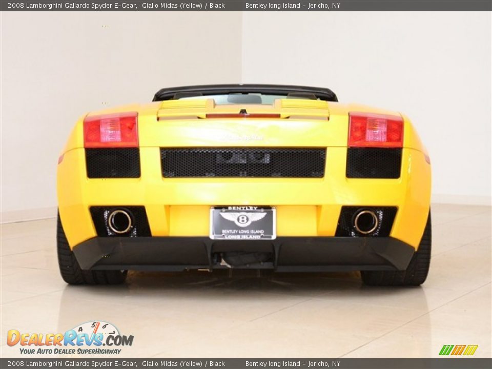 2008 Lamborghini Gallardo Spyder E-Gear Giallo Midas (Yellow) / Black Photo #6