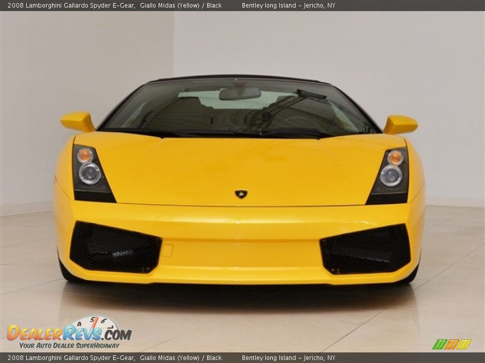2008 Lamborghini Gallardo Spyder E-Gear Giallo Midas (Yellow) / Black Photo #11
