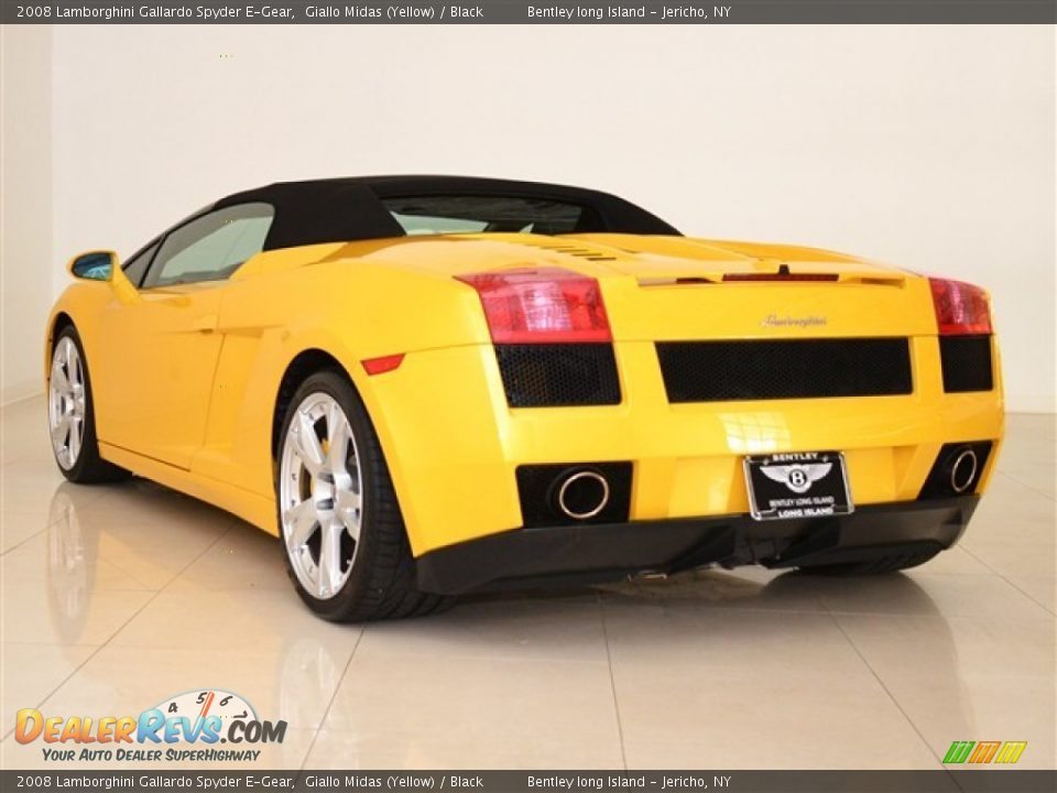 2008 Lamborghini Gallardo Spyder E-Gear Giallo Midas (Yellow) / Black Photo #13