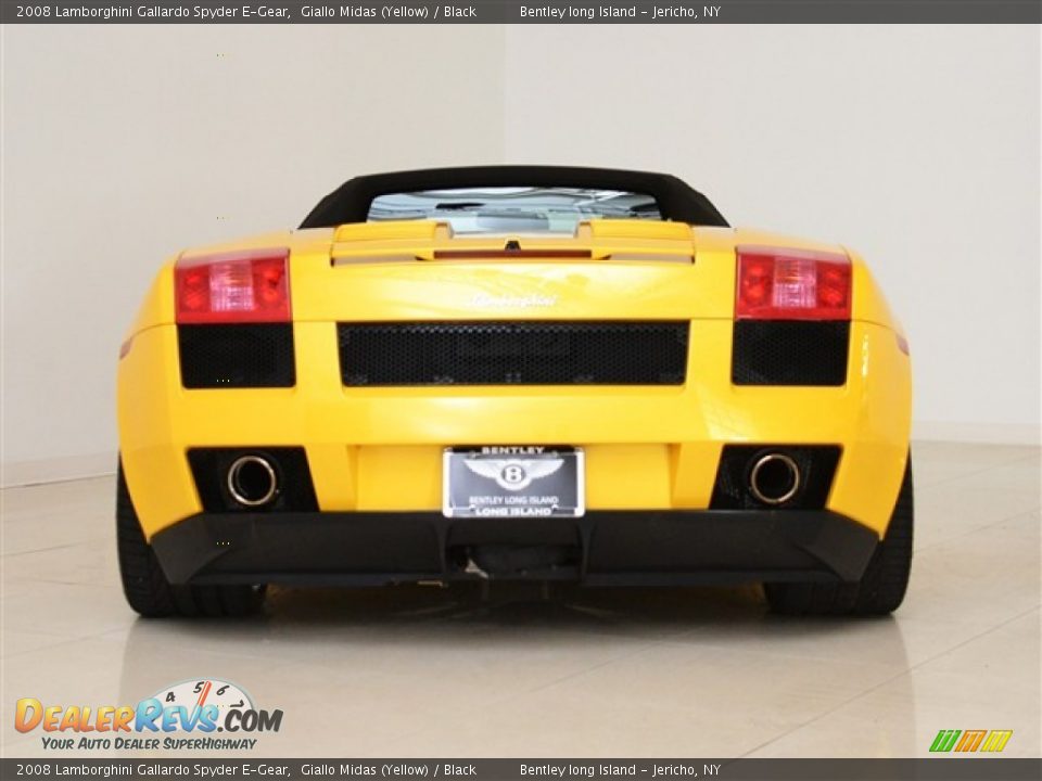2008 Lamborghini Gallardo Spyder E-Gear Giallo Midas (Yellow) / Black Photo #14