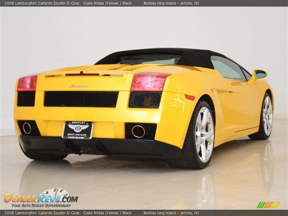 2008 Lamborghini Gallardo Spyder E-Gear Giallo Midas (Yellow) / Black Photo #15