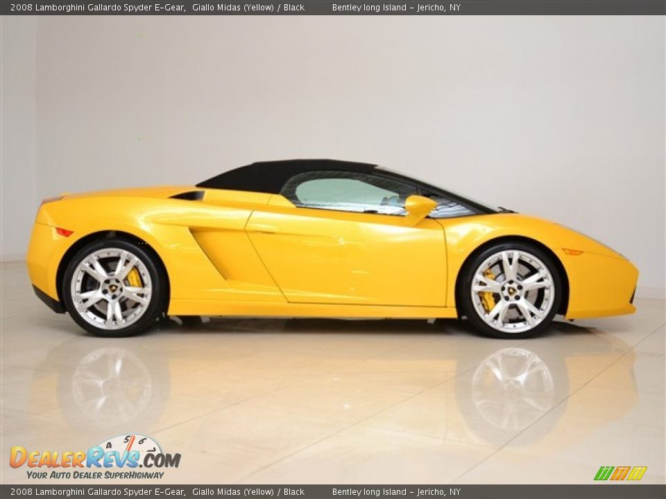 2008 Lamborghini Gallardo Spyder E-Gear Giallo Midas (Yellow) / Black Photo #16
