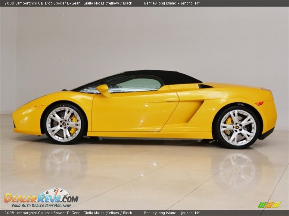 2008 Lamborghini Gallardo Spyder E-Gear Giallo Midas (Yellow) / Black Photo #17