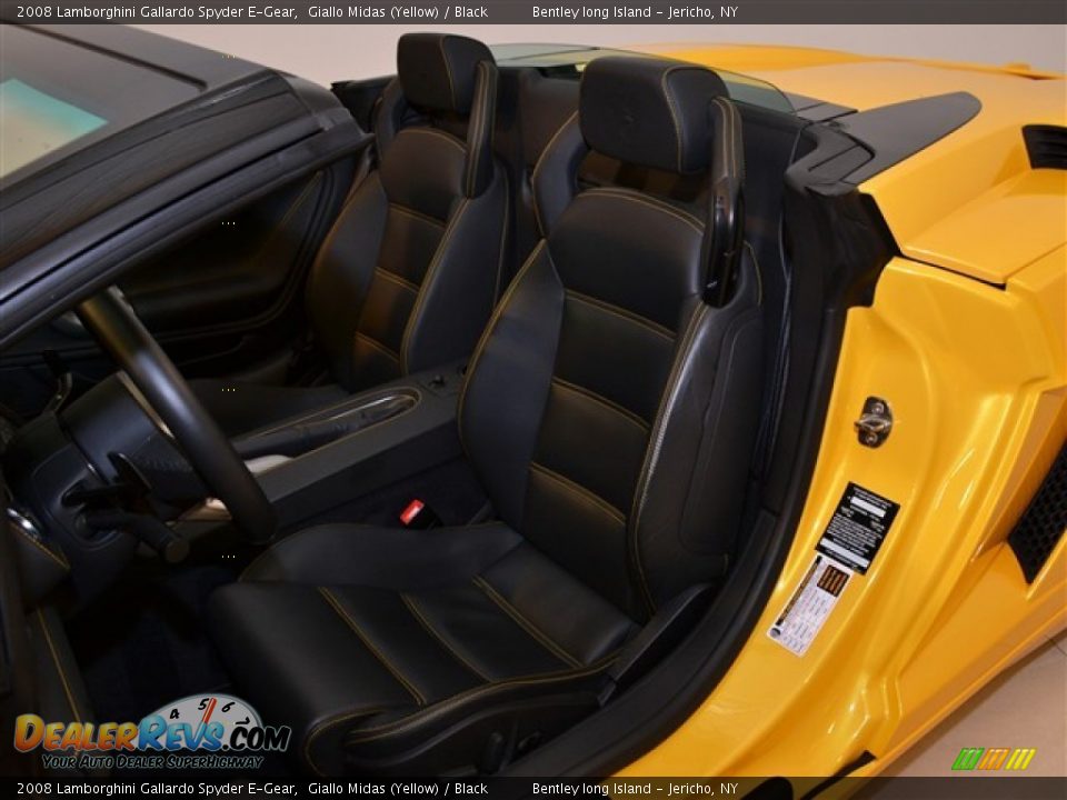 Black Interior - 2008 Lamborghini Gallardo Spyder E-Gear Photo #21