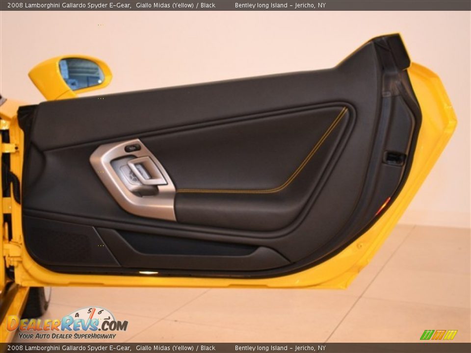 2008 Lamborghini Gallardo Spyder E-Gear Giallo Midas (Yellow) / Black Photo #25