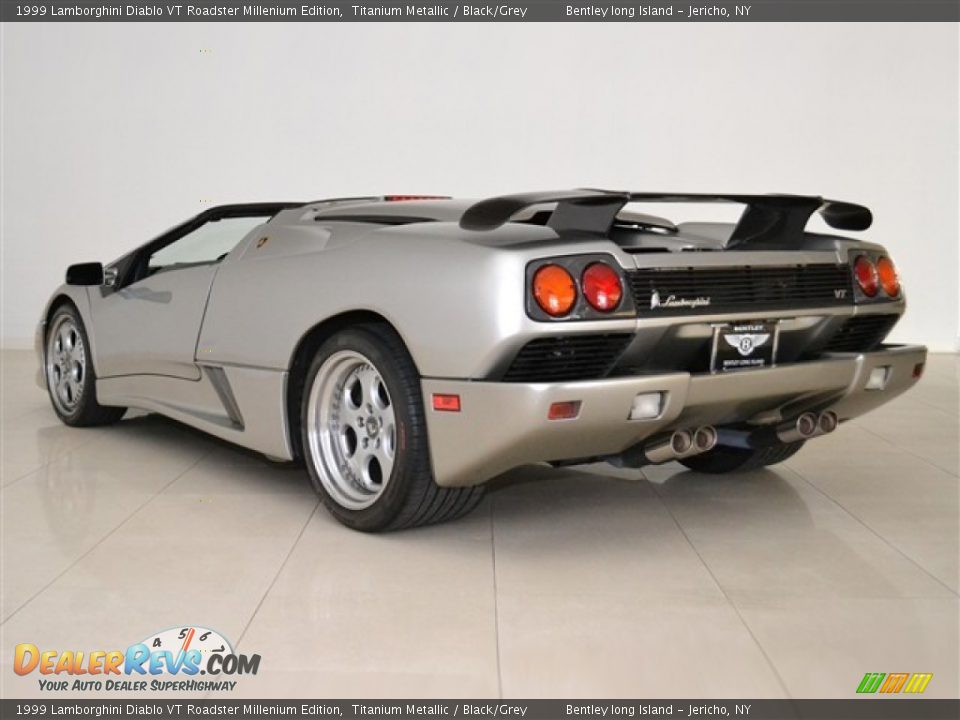 1999 Lamborghini Diablo VT Roadster Millenium Edition Titanium Metallic / Black/Grey Photo #5