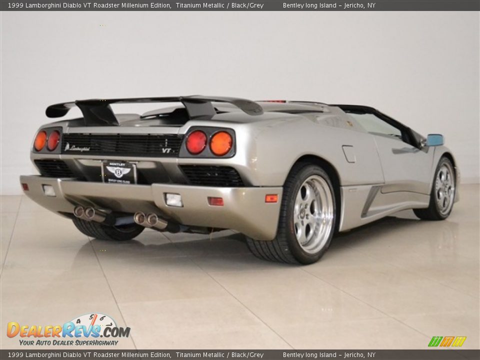 1999 Lamborghini Diablo VT Roadster Millenium Edition Titanium Metallic / Black/Grey Photo #7