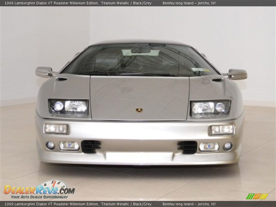 1999 Lamborghini Diablo VT Roadster Millenium Edition Titanium Metallic / Black/Grey Photo #11
