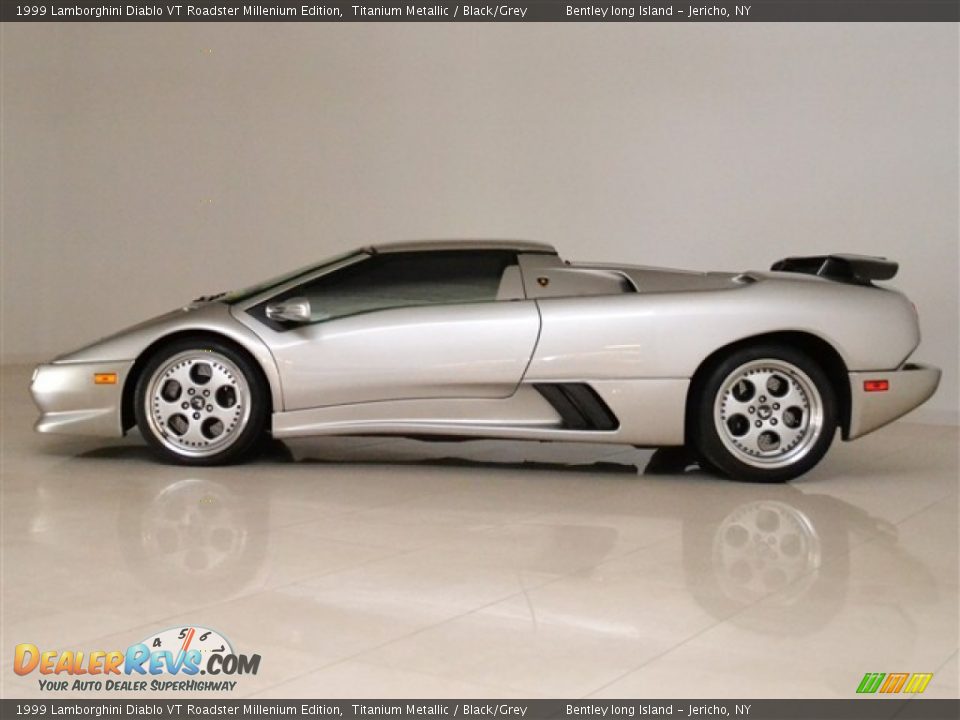 Titanium Metallic 1999 Lamborghini Diablo VT Roadster Millenium Edition Photo #13