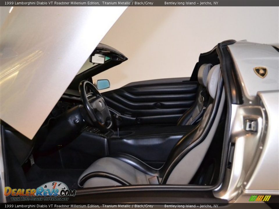 Black/Grey Interior - 1999 Lamborghini Diablo VT Roadster Millenium Edition Photo #16