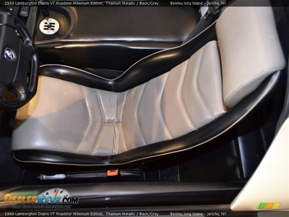 Black/Grey Interior - 1999 Lamborghini Diablo VT Roadster Millenium Edition Photo #17
