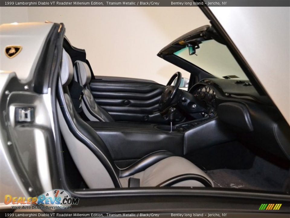 Black/Grey Interior - 1999 Lamborghini Diablo VT Roadster Millenium Edition Photo #19