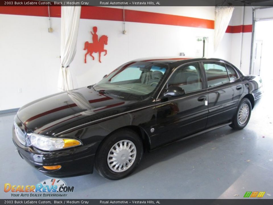 2003 Buick LeSabre Custom Black / Medium Gray Photo #1