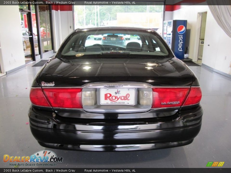 2003 Buick LeSabre Custom Black / Medium Gray Photo #3