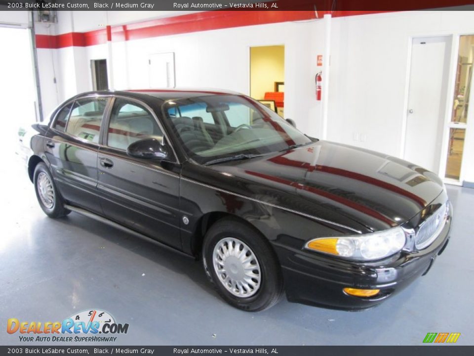 2003 Buick LeSabre Custom Black / Medium Gray Photo #5