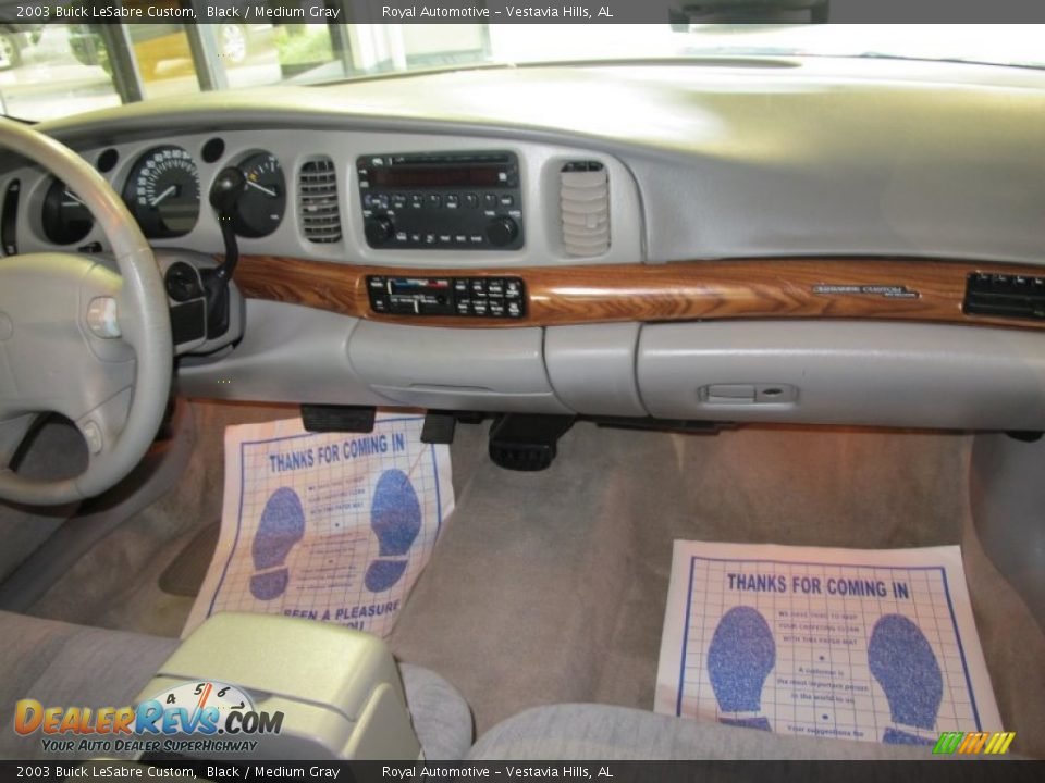 2003 Buick LeSabre Custom Black / Medium Gray Photo #9