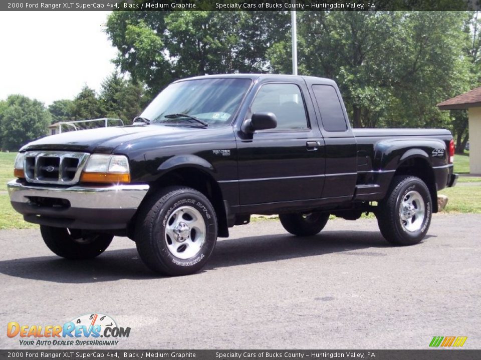 Front 3/4 View of 2000 Ford Ranger XLT SuperCab 4x4 Photo #1