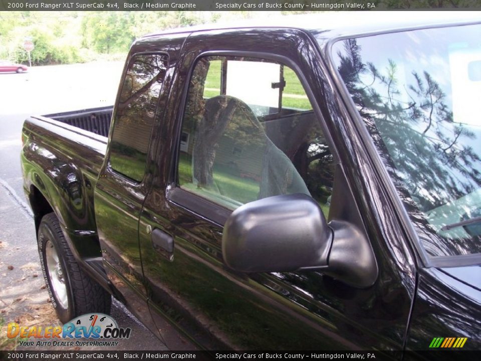 2000 Ford Ranger XLT SuperCab 4x4 Black / Medium Graphite Photo #28