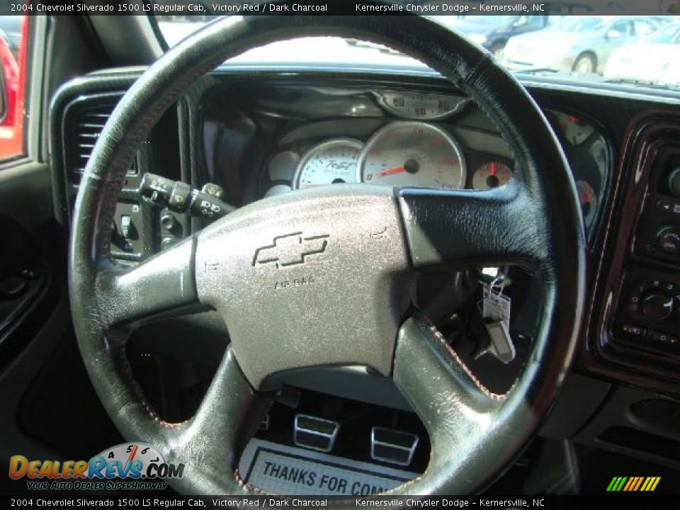 2004 Chevrolet Silverado 1500 LS Regular Cab Victory Red / Dark Charcoal Photo #28