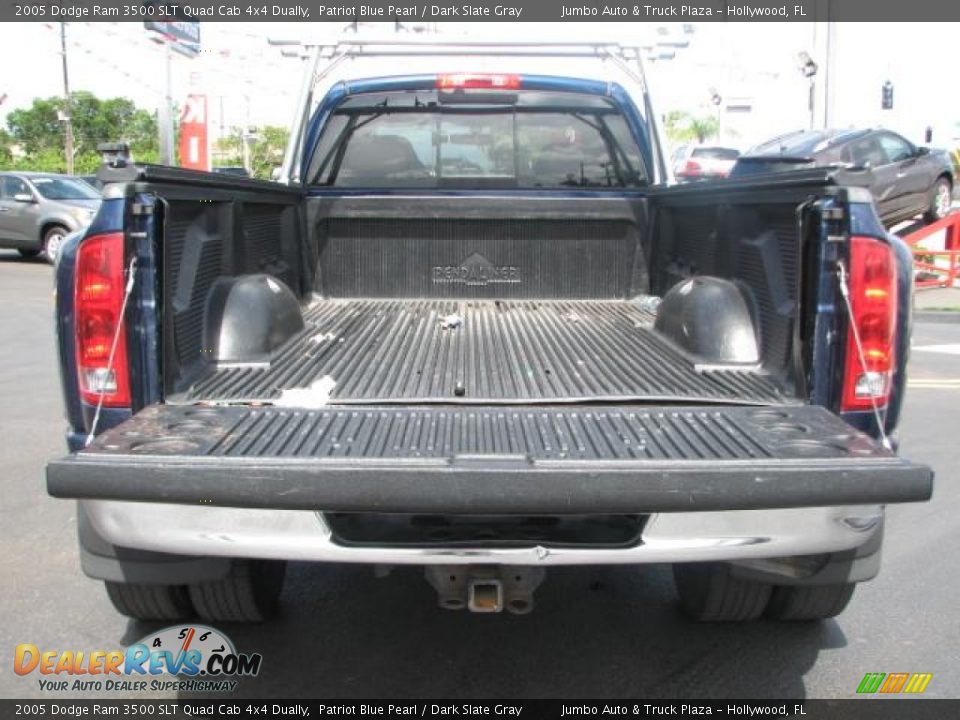 2005 Dodge Ram 3500 SLT Quad Cab 4x4 Dually Patriot Blue Pearl / Dark Slate Gray Photo #11