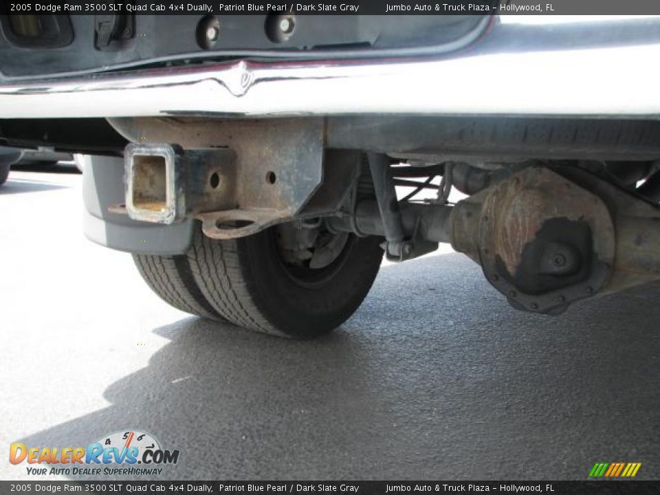 2005 Dodge Ram 3500 SLT Quad Cab 4x4 Dually Patriot Blue Pearl / Dark Slate Gray Photo #12