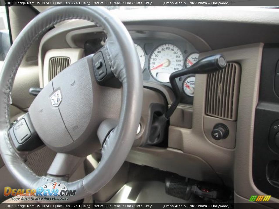 2005 Dodge Ram 3500 SLT Quad Cab 4x4 Dually Patriot Blue Pearl / Dark Slate Gray Photo #18