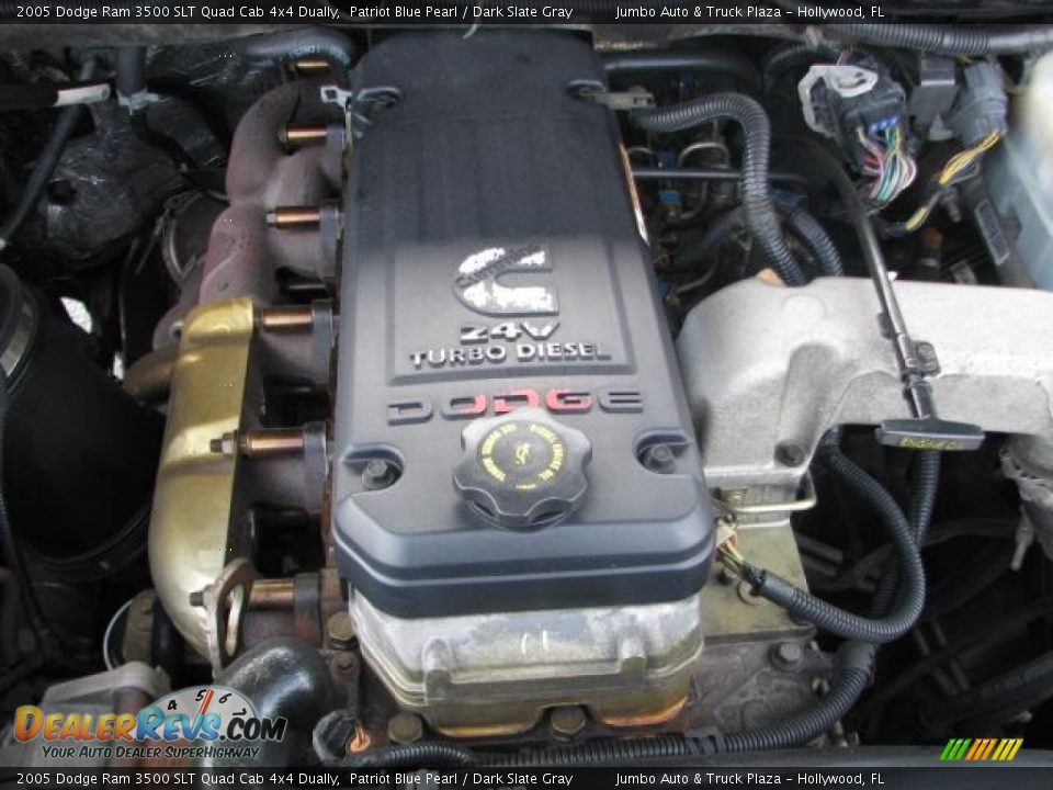 2005 Dodge Ram 3500 SLT Quad Cab 4x4 Dually Patriot Blue Pearl / Dark Slate Gray Photo #20
