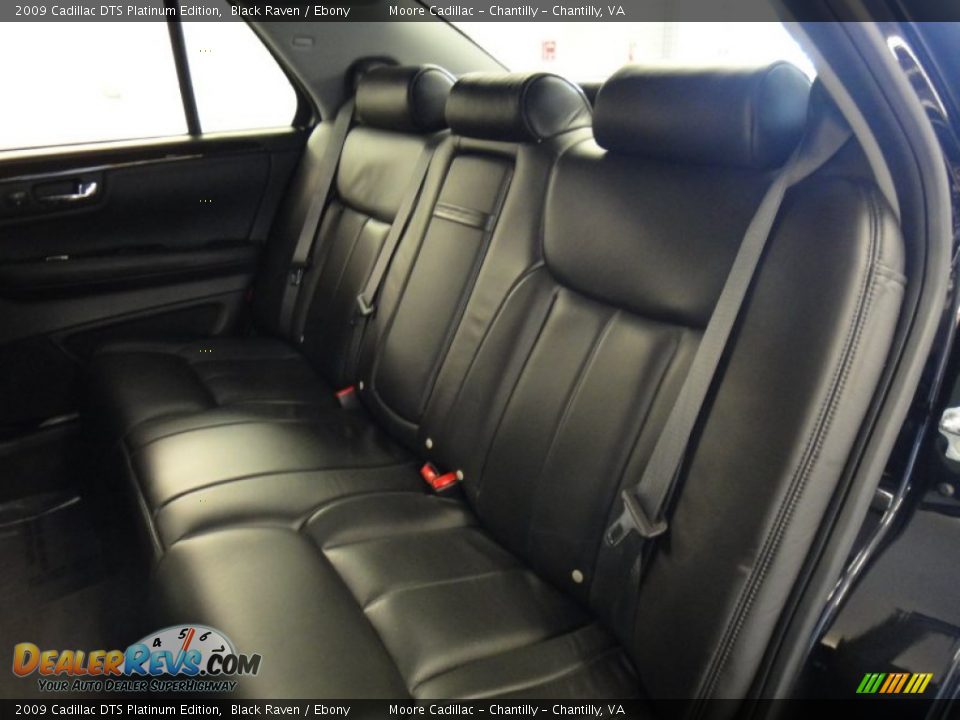 Ebony Interior - 2009 Cadillac DTS Platinum Edition Photo #16