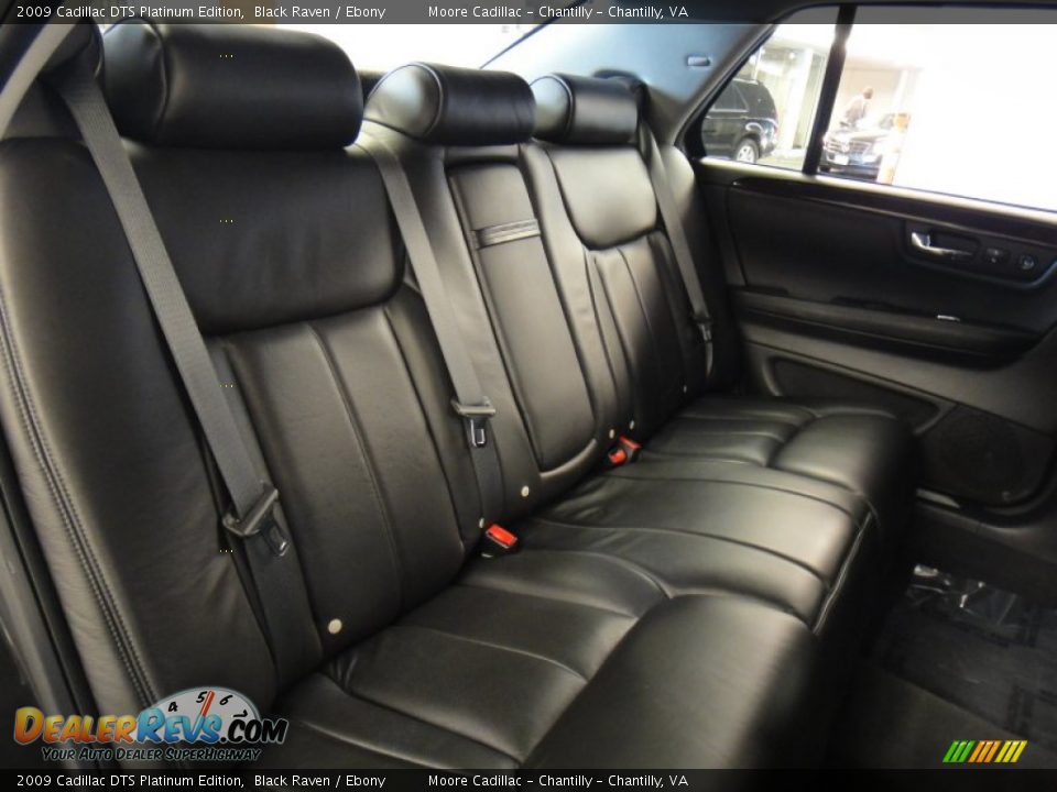 Ebony Interior - 2009 Cadillac DTS Platinum Edition Photo #18