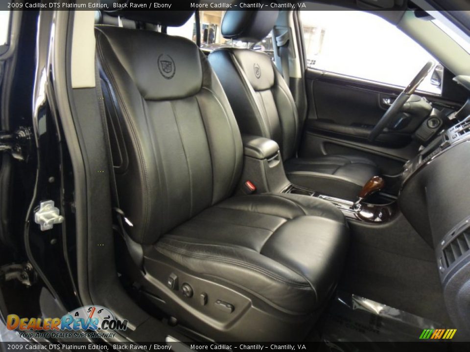 Ebony Interior - 2009 Cadillac DTS Platinum Edition Photo #20