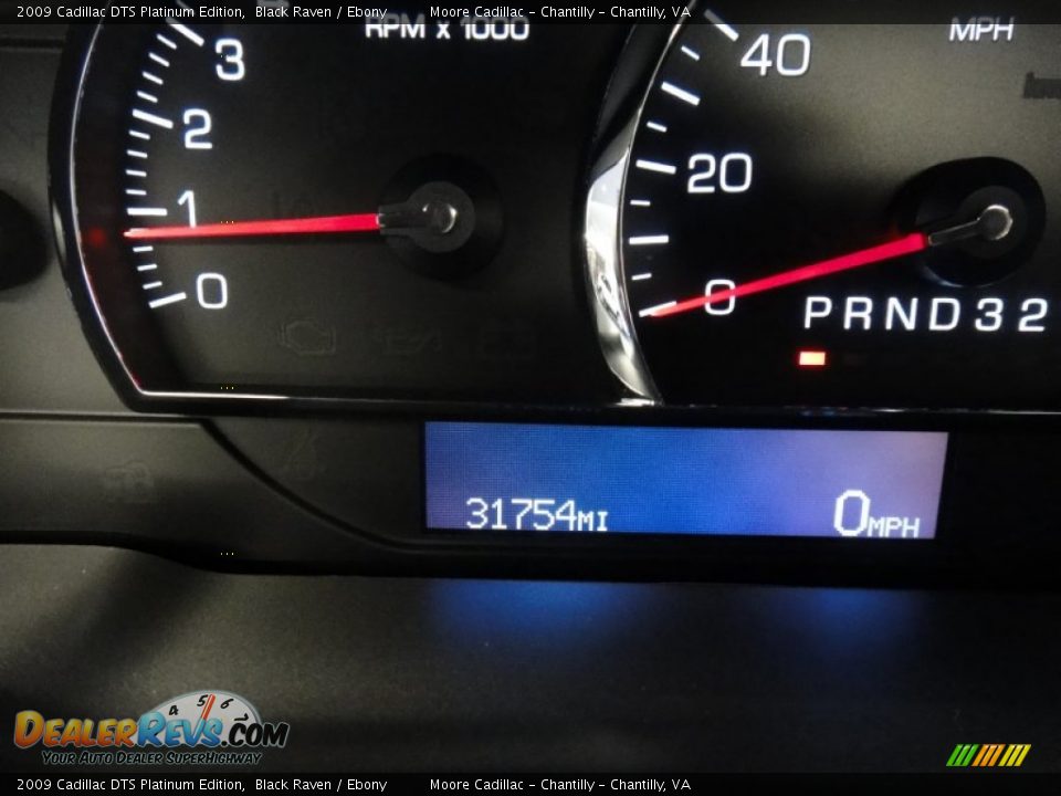 2009 Cadillac DTS Platinum Edition Black Raven / Ebony Photo #35