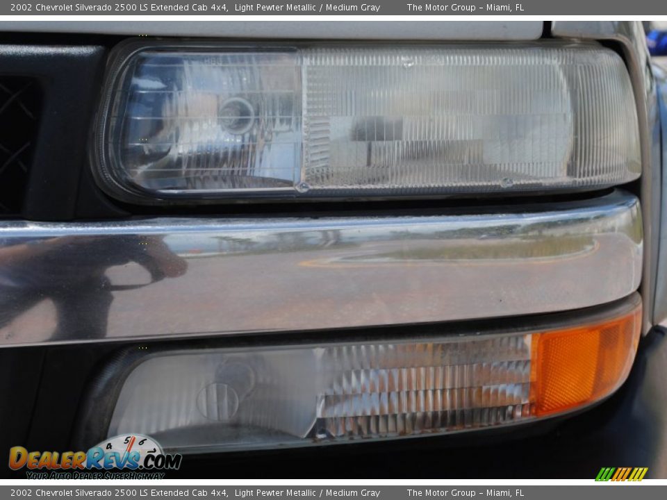 2002 Chevrolet Silverado 2500 LS Extended Cab 4x4 Light Pewter Metallic / Medium Gray Photo #22