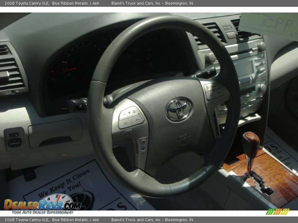 2008 Toyota Camry XLE Blue Ribbon Metallic / Ash Photo #24