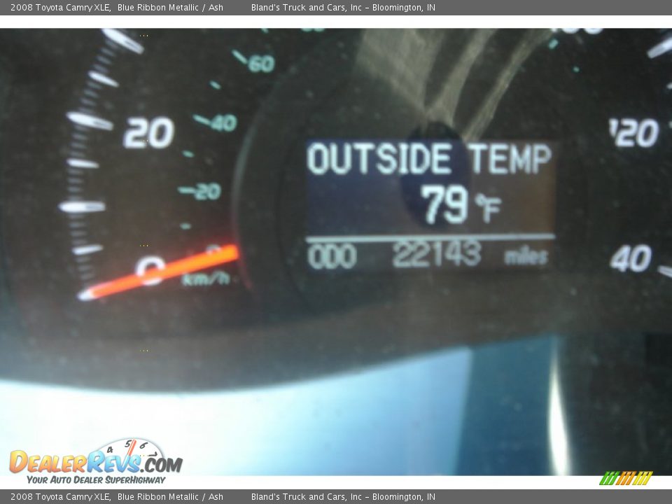 2008 Toyota Camry XLE Blue Ribbon Metallic / Ash Photo #28