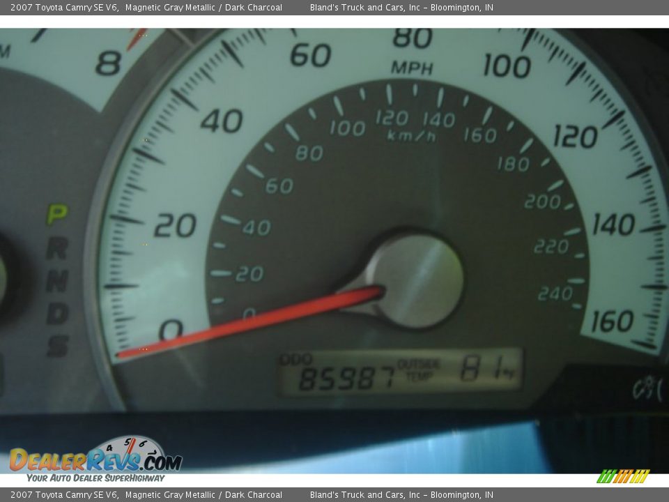 2007 Toyota Camry SE V6 Magnetic Gray Metallic / Dark Charcoal Photo #28