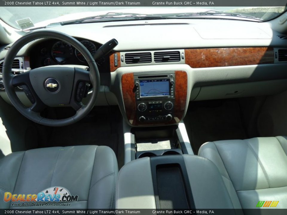 2008 Chevrolet Tahoe LTZ 4x4 Summit White / Light Titanium/Dark Titanium Photo #9