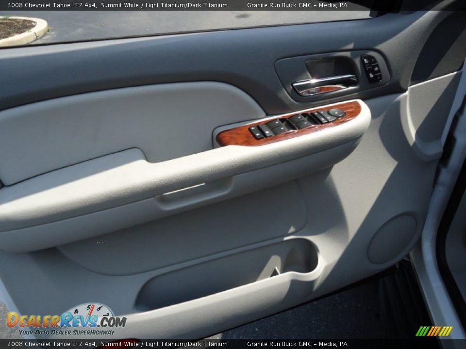 2008 Chevrolet Tahoe LTZ 4x4 Summit White / Light Titanium/Dark Titanium Photo #14
