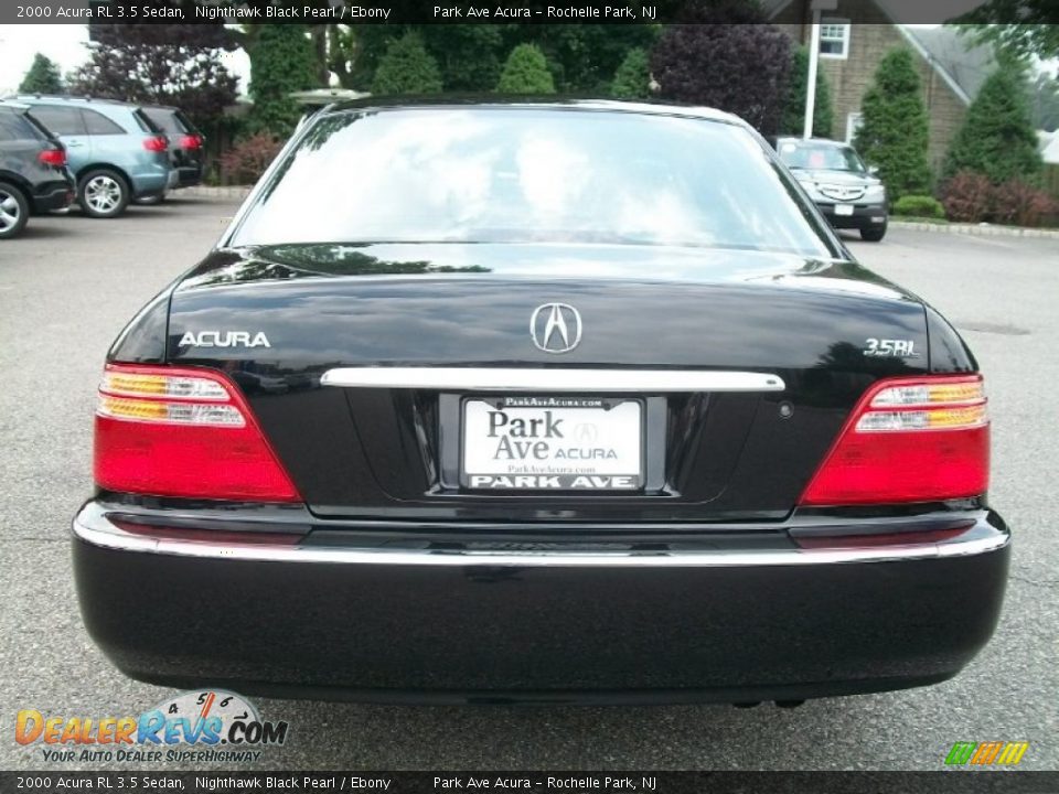 2000 Acura RL 3.5 Sedan Nighthawk Black Pearl / Ebony Photo #4