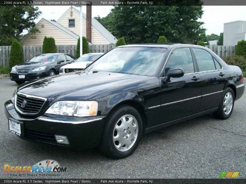 2000 Acura RL 3.5 Sedan Nighthawk Black Pearl / Ebony Photo #7