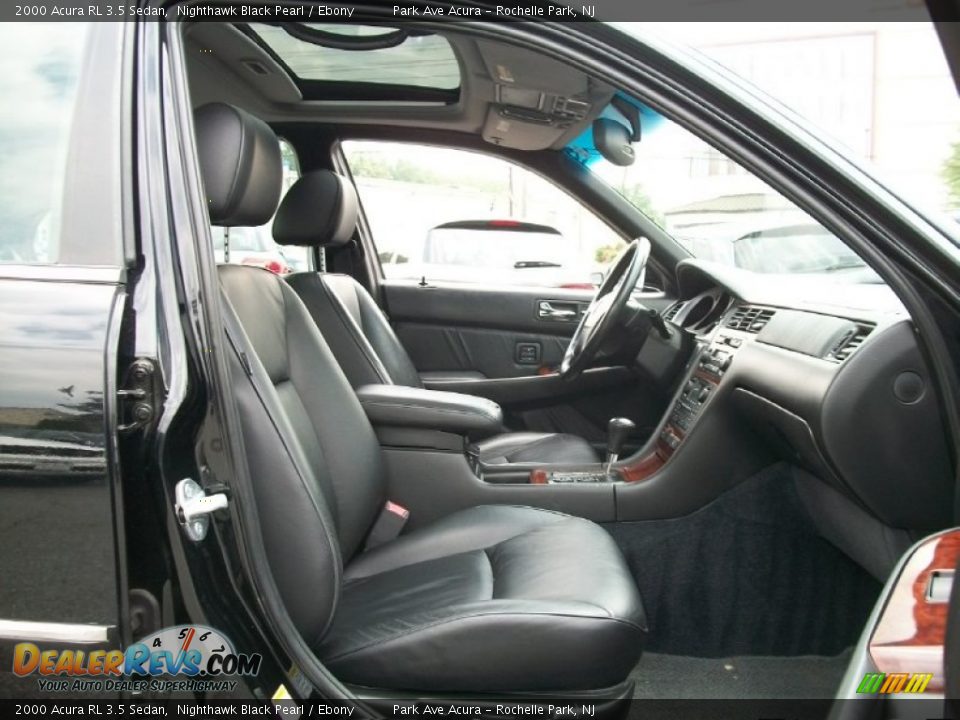 Ebony Interior - 2000 Acura RL 3.5 Sedan Photo #28